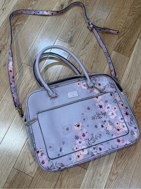 Floral Pink Computer Satchel Bag